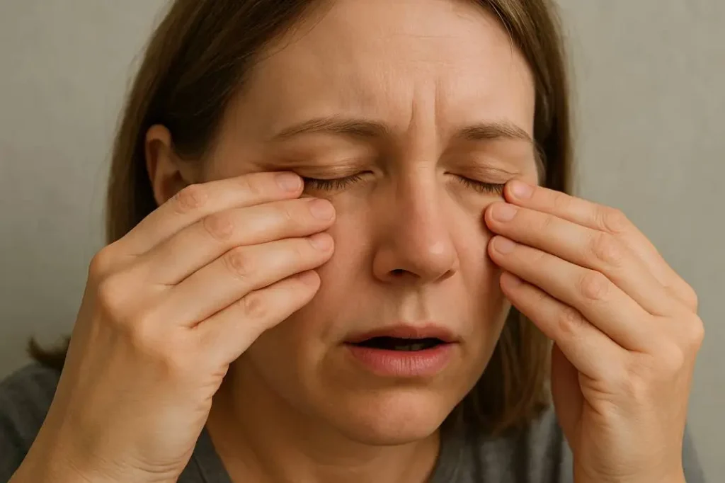 Burning or stinging sensations in the eyes