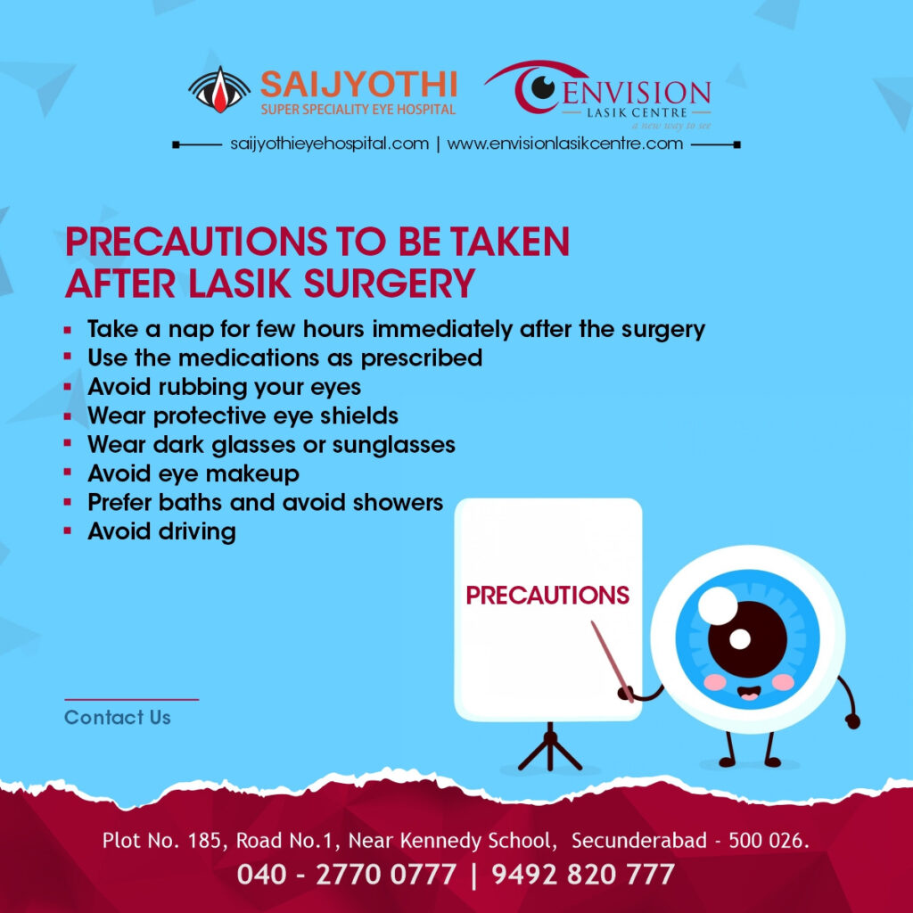 Precations After Lasik Surgery