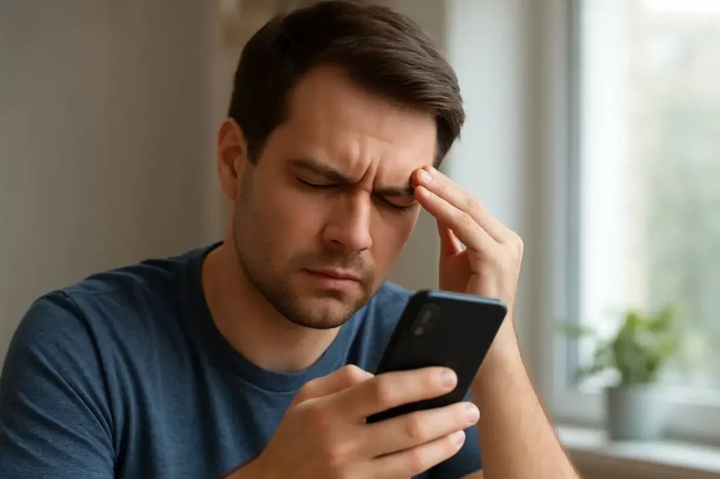 Do mobile phones damage your eyes?