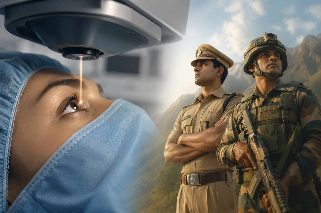 Why Is SMILE Pro the Safest Laser Eye Surgery for Police and Military Aspirants in India