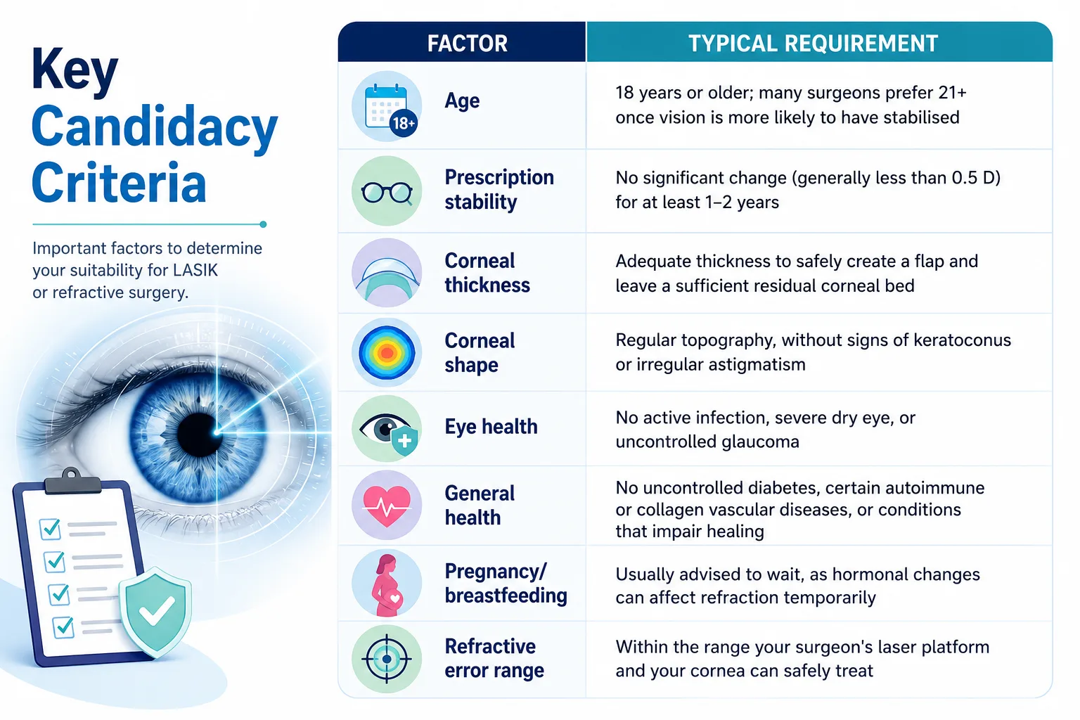 Key Candidacy Criteria Key Candidacy Criteria