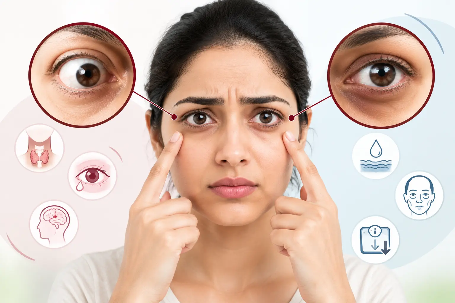 What Causes Bulging or Sunken Eyes? Causes and When to Worry